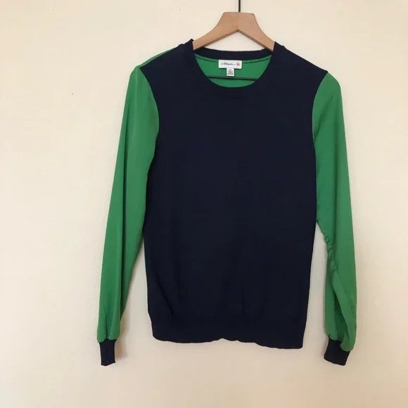 3.1 Phillip Lim For Target Green Blue Long Sleeves Shirt Top S/P - Picture 2 of 8